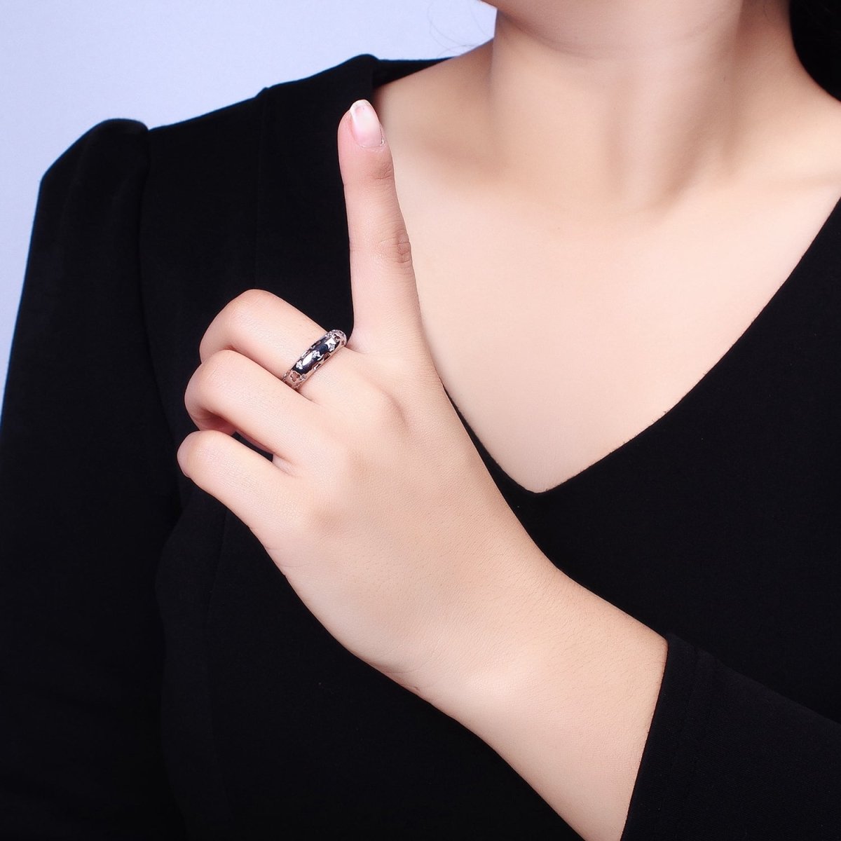 14K Gold Filled Open Butterfly Adjustable Ring | Y-602 - DLUXCA