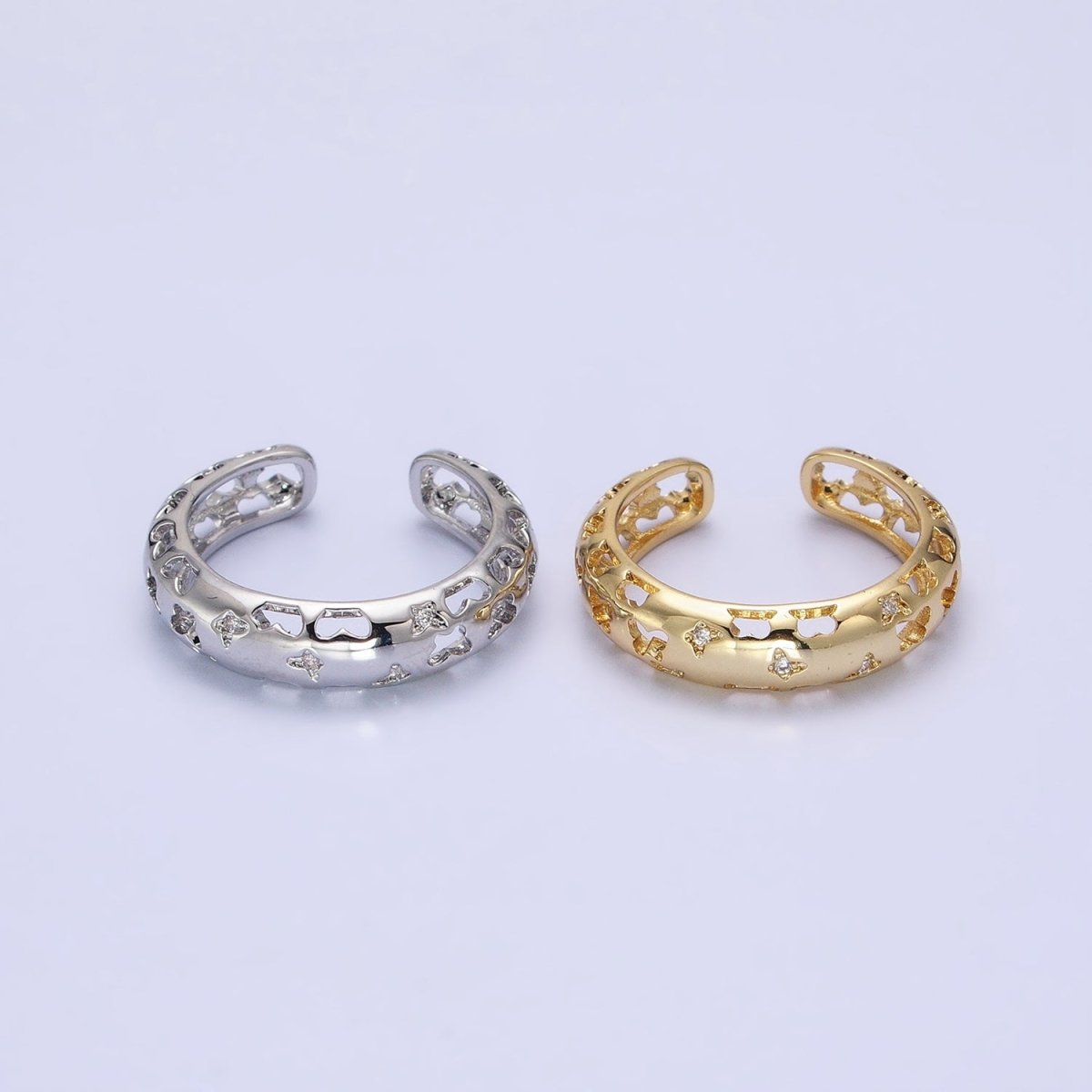 14K Gold Filled Open Butterfly Adjustable Ring | Y-602 - DLUXCA