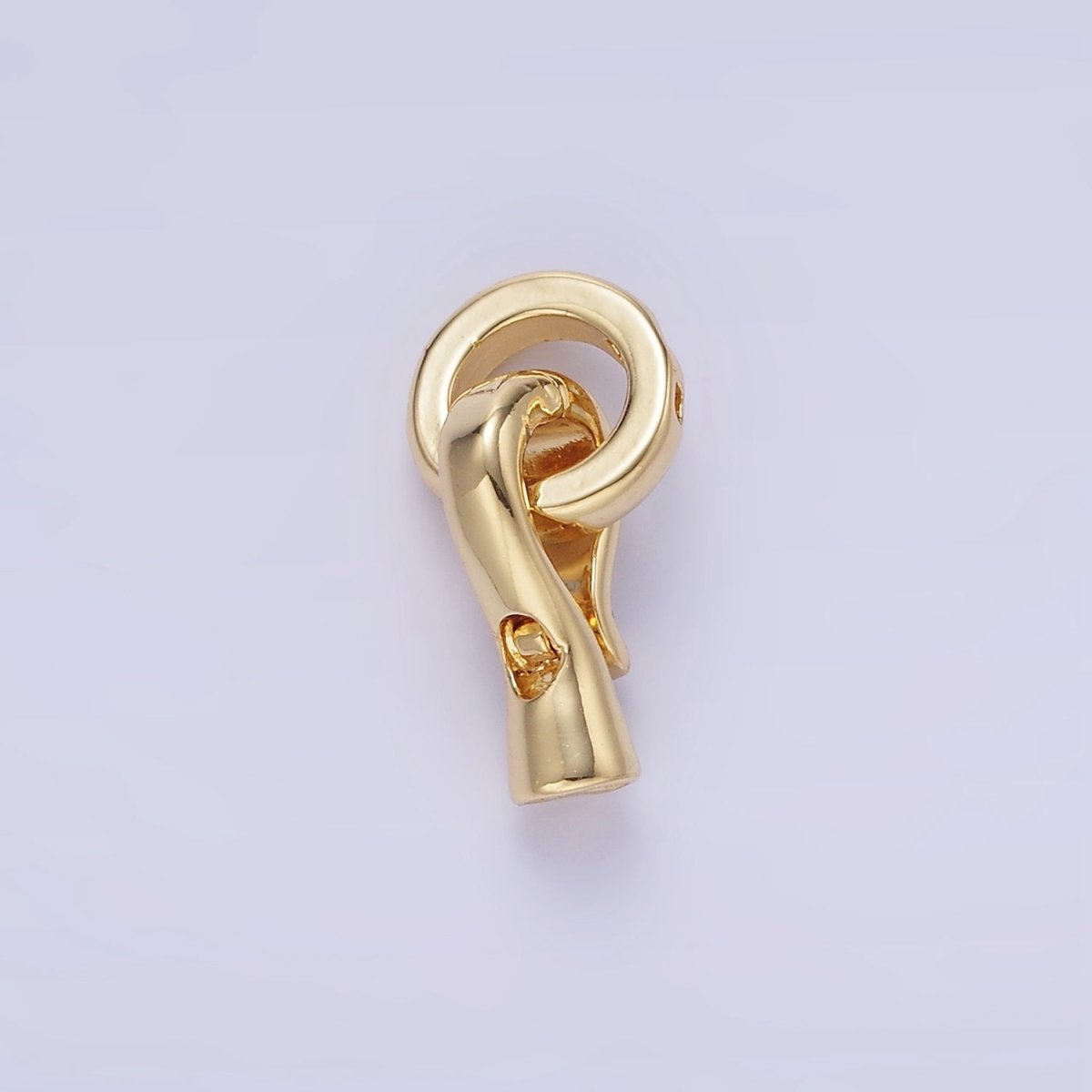 14K Gold Filled Round Snap Latch Findings Set | L665 - DLUXCA