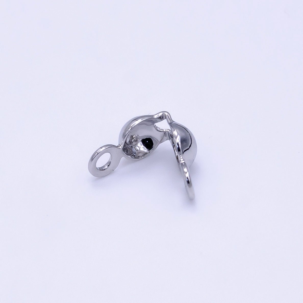 14K Gold Filled Tiny Crimp Beads Knot Covers For Jewelry Making in Gold & Silver | L166 - DLUXCA