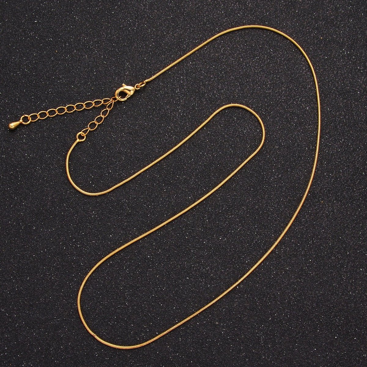 16K Gold Filled 0.5mm Snake Chain 18 Inch Necklace | WA - 2470 - DLUXCA