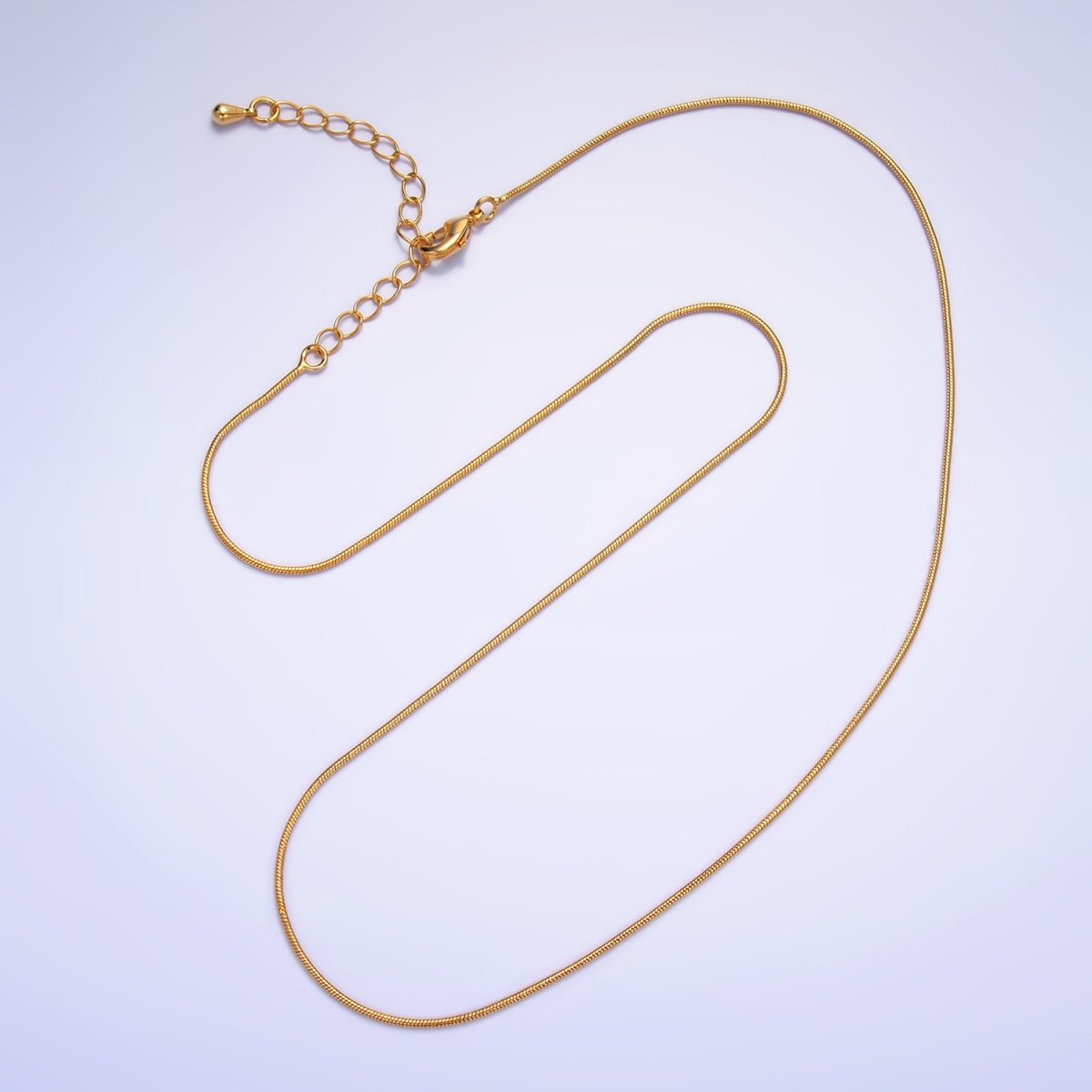 16K Gold Filled 0.5mm Snake Chain 18 Inch Necklace | WA-2470 16K Gold Filled 0.5mm Snake Chain 18 Inch Necklace | WA-2470