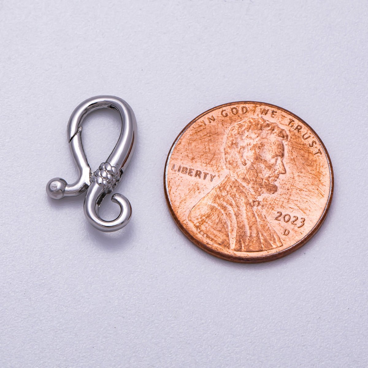 16K Gold Filled 16mm Minimalist Geometric Curved Snap Latch Findings in Silver & Gold | Findings - 00161 Findings - 00162 - DLUXCA