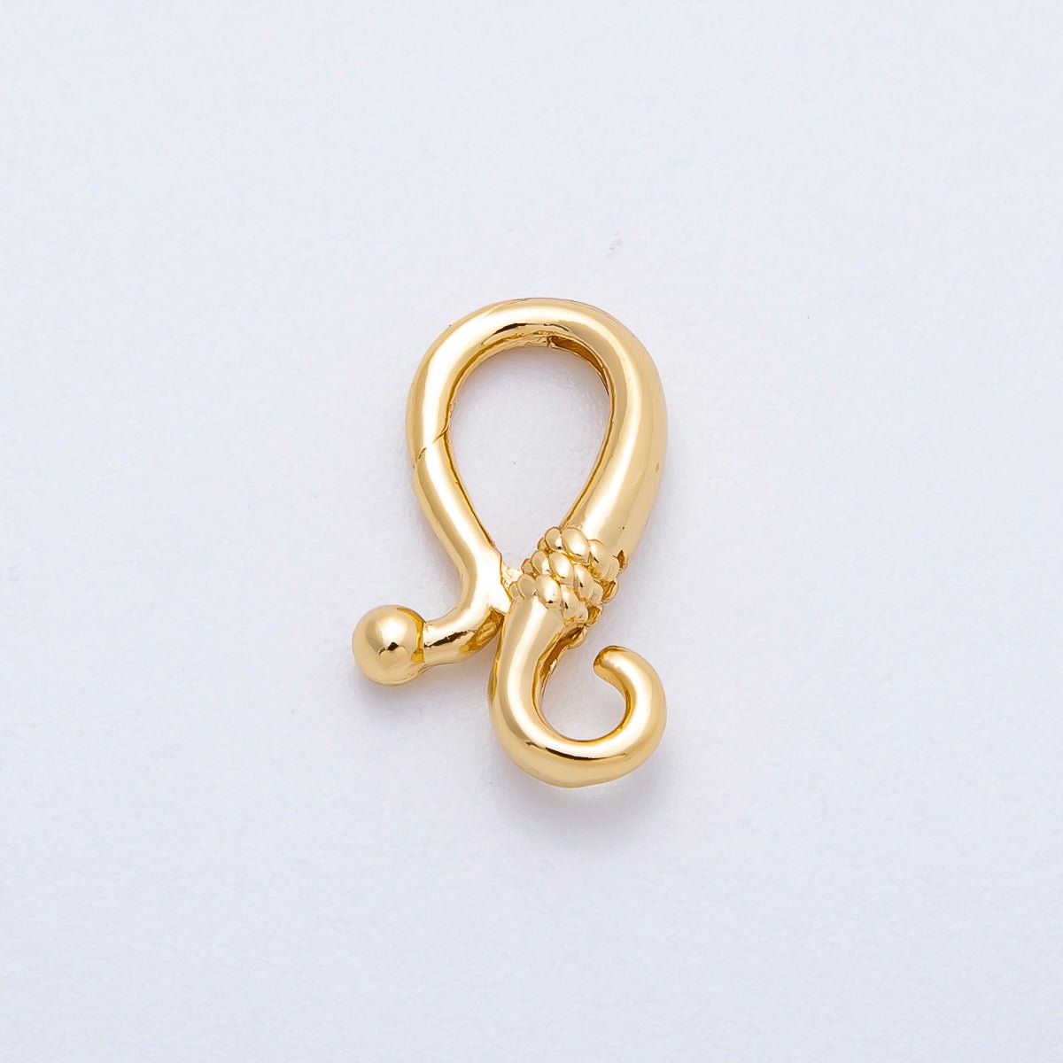 16K Gold Filled 16mm Minimalist Geometric Curved Snap Latch Findings in Silver & Gold | Findings - 00161 Findings - 00162 - DLUXCA