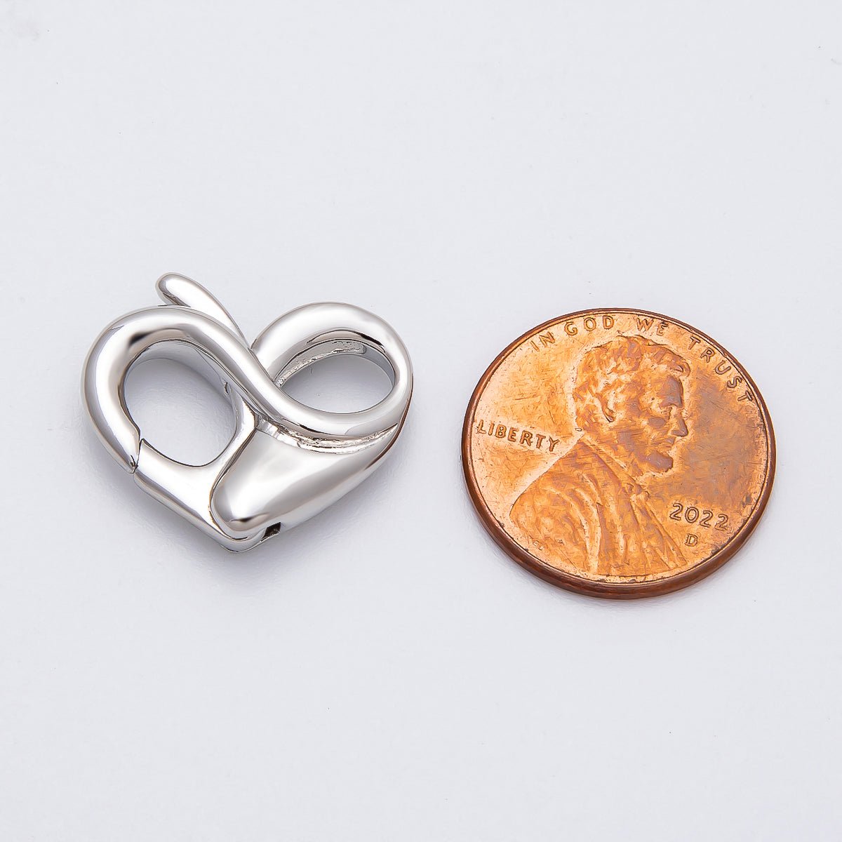 16K Gold Filled 18mm Heart Claw Clasps Findings in Gold & Silver | Findings - 00146 Findings - 00147 - DLUXCA