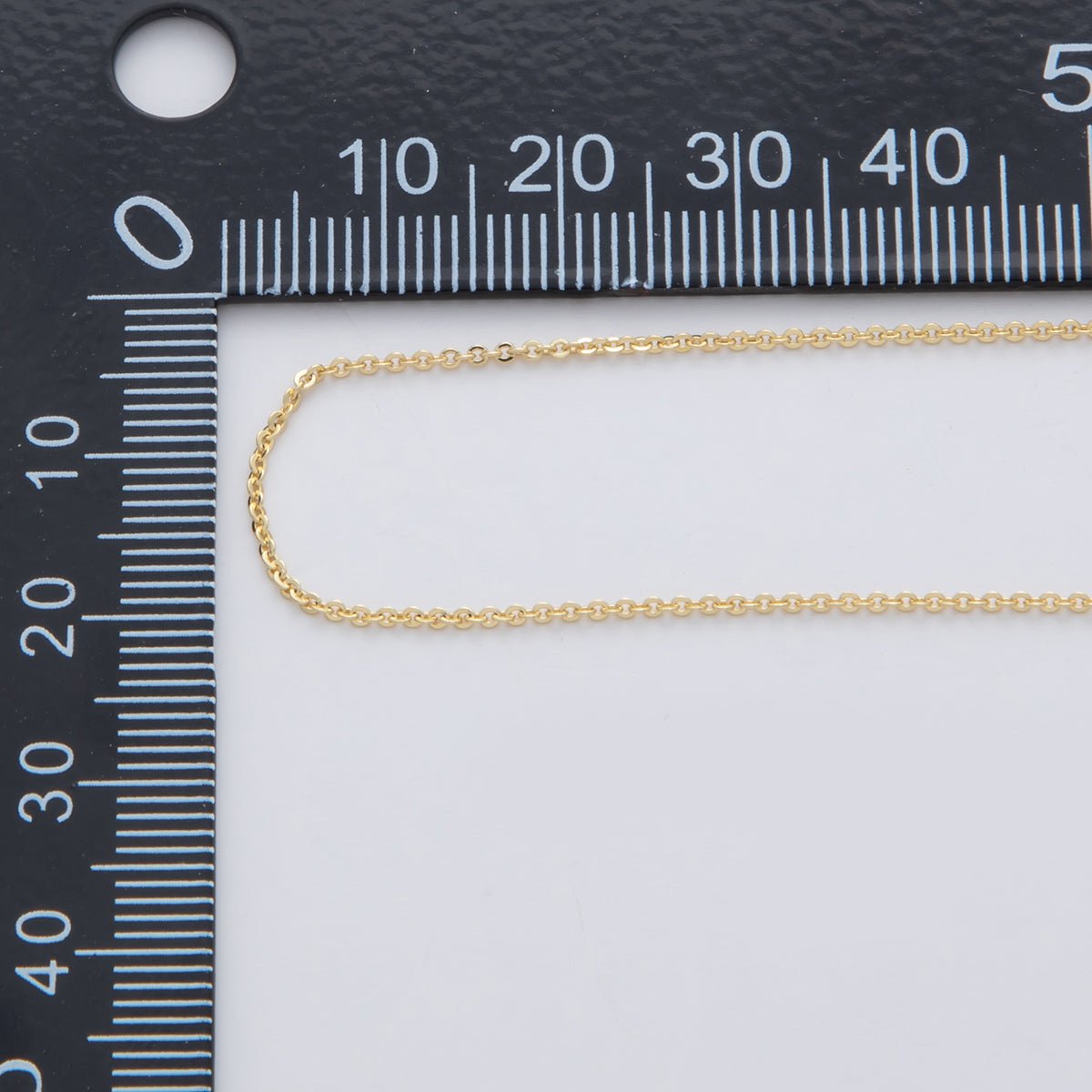 16K Gold Filled 1mm Minimalist Cable Unfinished Chain by Yard | Roll - 1559 - DLUXCA