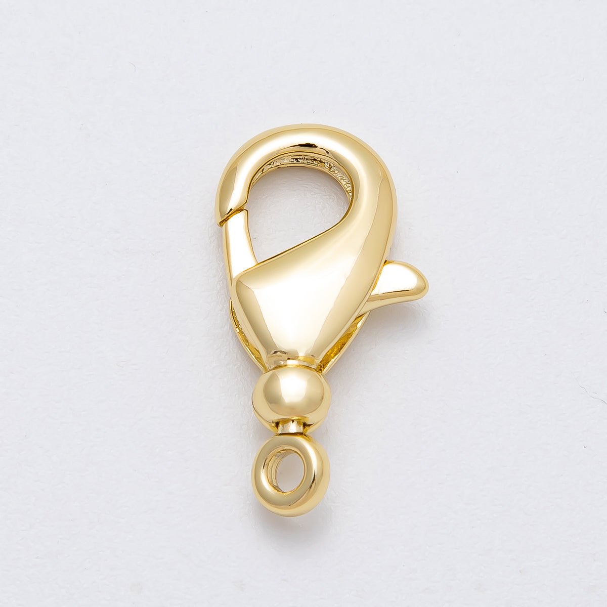 16K Gold Filled 21mm Minimalist Lobster Claw Clasps Findings in Gold & Silver | Findings - 00142 ~ Findings - 00143 - DLUXCA