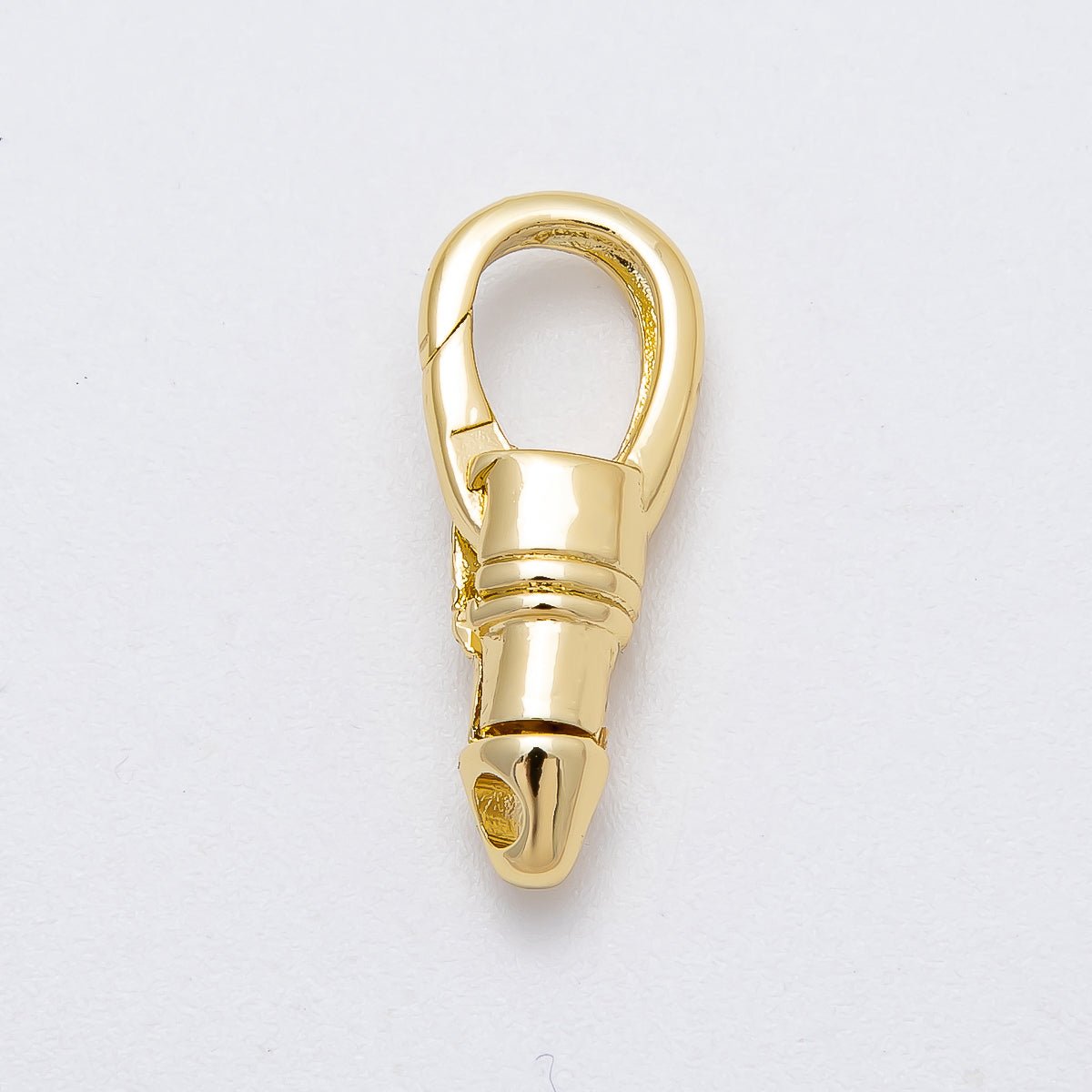 16K Gold Filled 22mm Oval Push Gate Swivel Clasps Closure in Gold & Silver | Findings - 00144 Findings - 00145 - DLUXCA