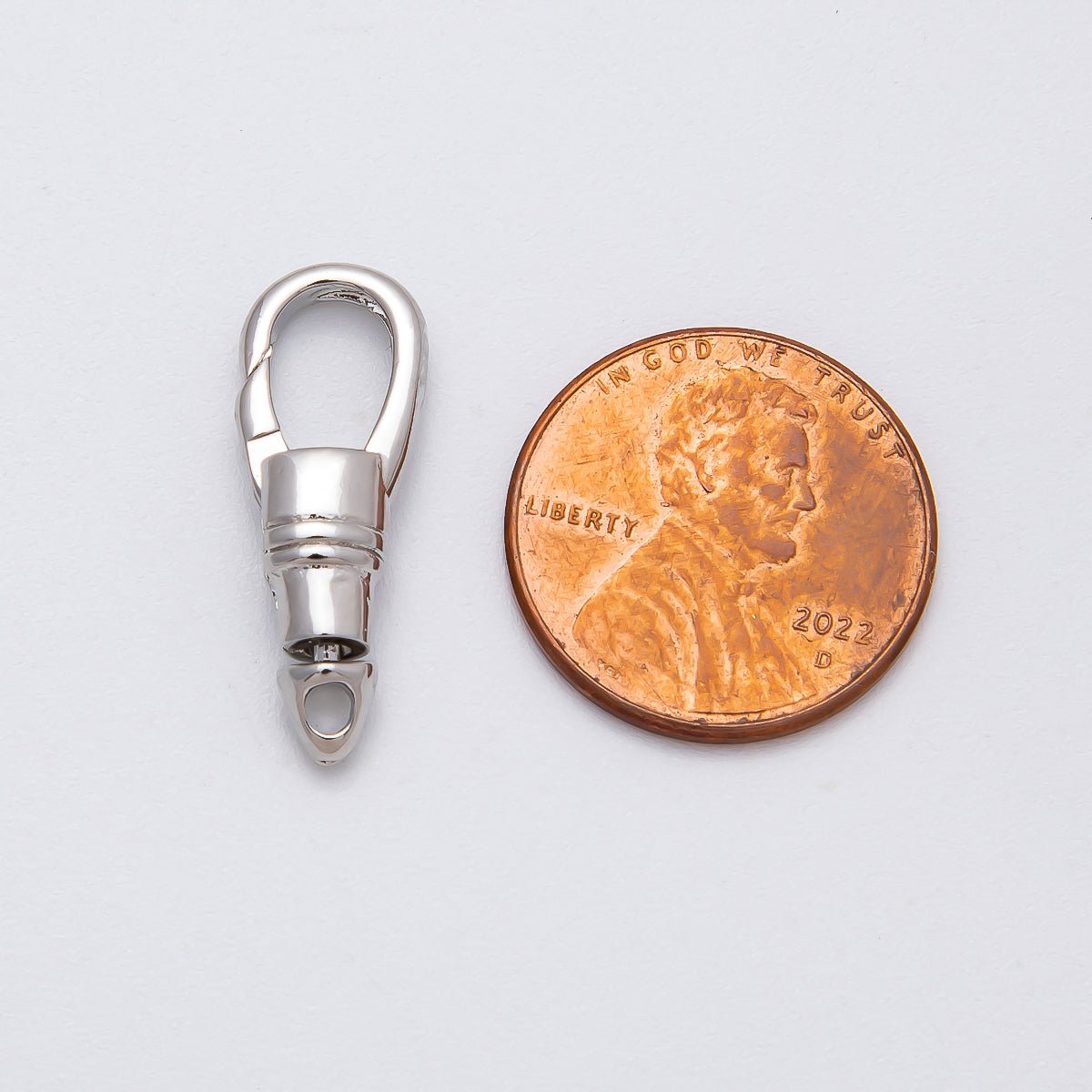 16K Gold Filled 22mm Oval Push Gate Swivel Clasps Closure in Gold & Silver | Findings - 00144 Findings - 00145 - DLUXCA