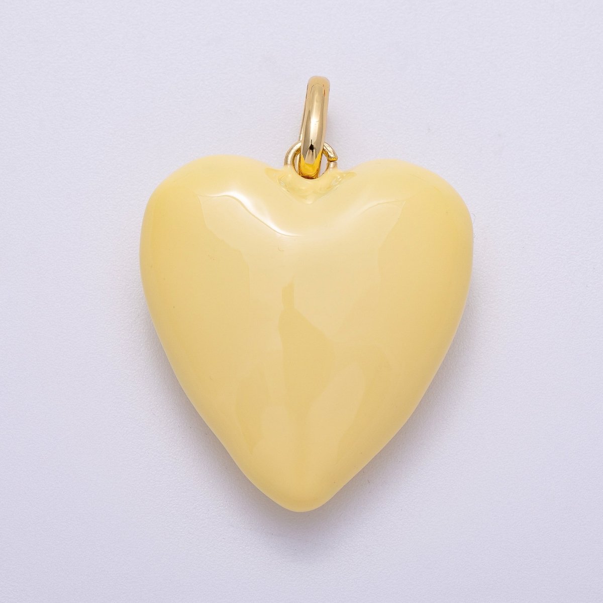 16K Gold Filled 35mm Colorful Pastel Heart Pendant | Charms - 00583 - Charms - 00588 - DLUXCA