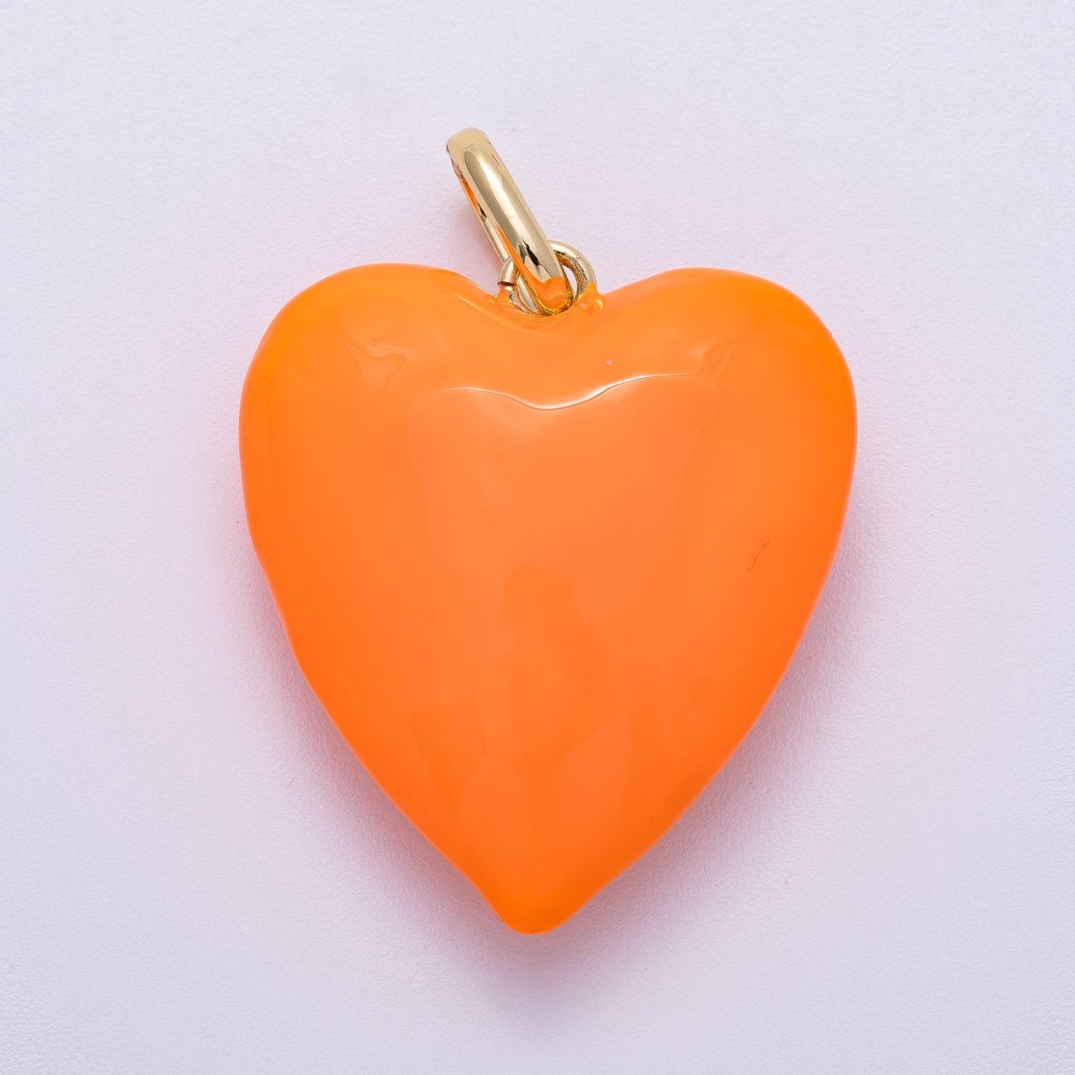 16K Gold Filled 35mm Colorful Pastel Heart Pendant | Charms - 00583 - Charms - 00588 - DLUXCA