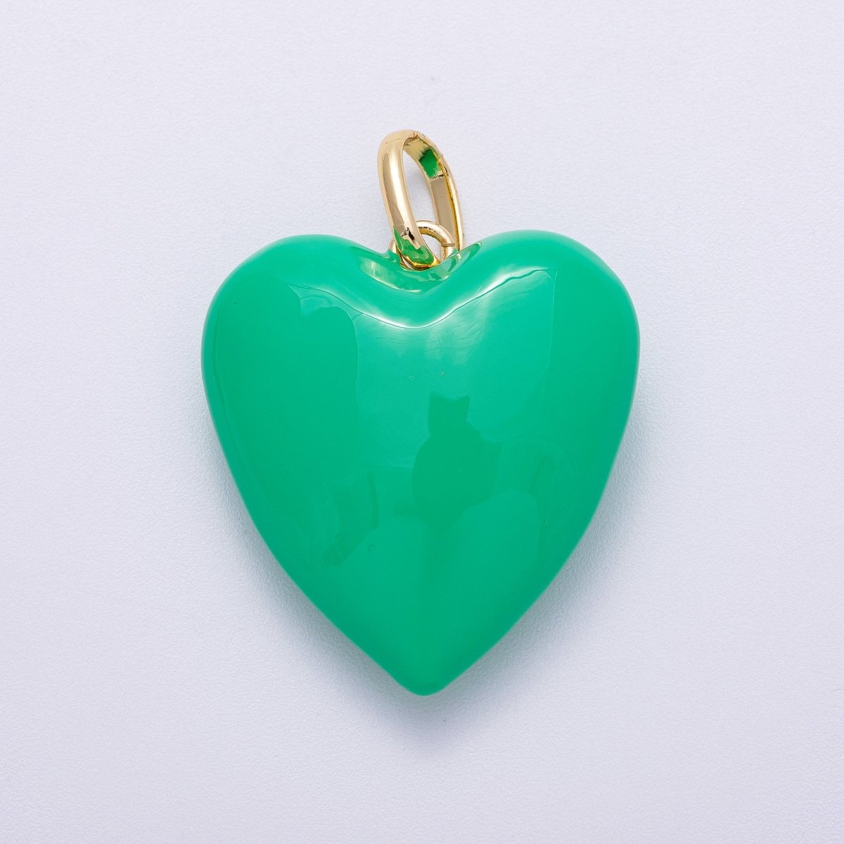 16K Gold Filled 35mm Colorful Pastel Heart Pendant | Charms - 00583 - Charms - 00588 - DLUXCA