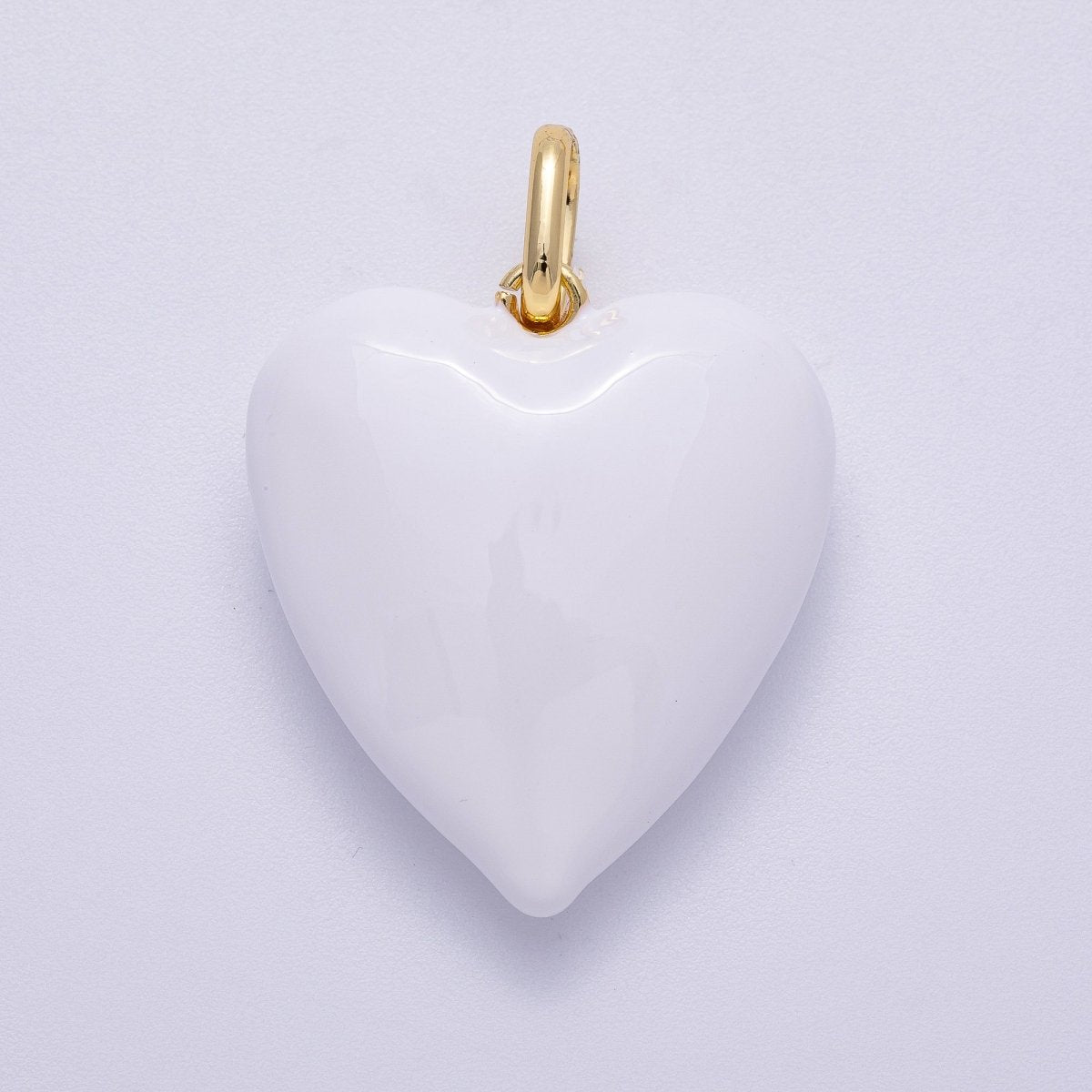 16K Gold Filled 35mm Colorful Pastel Heart Pendant | Charms - 00583 - Charms - 00588 - DLUXCA