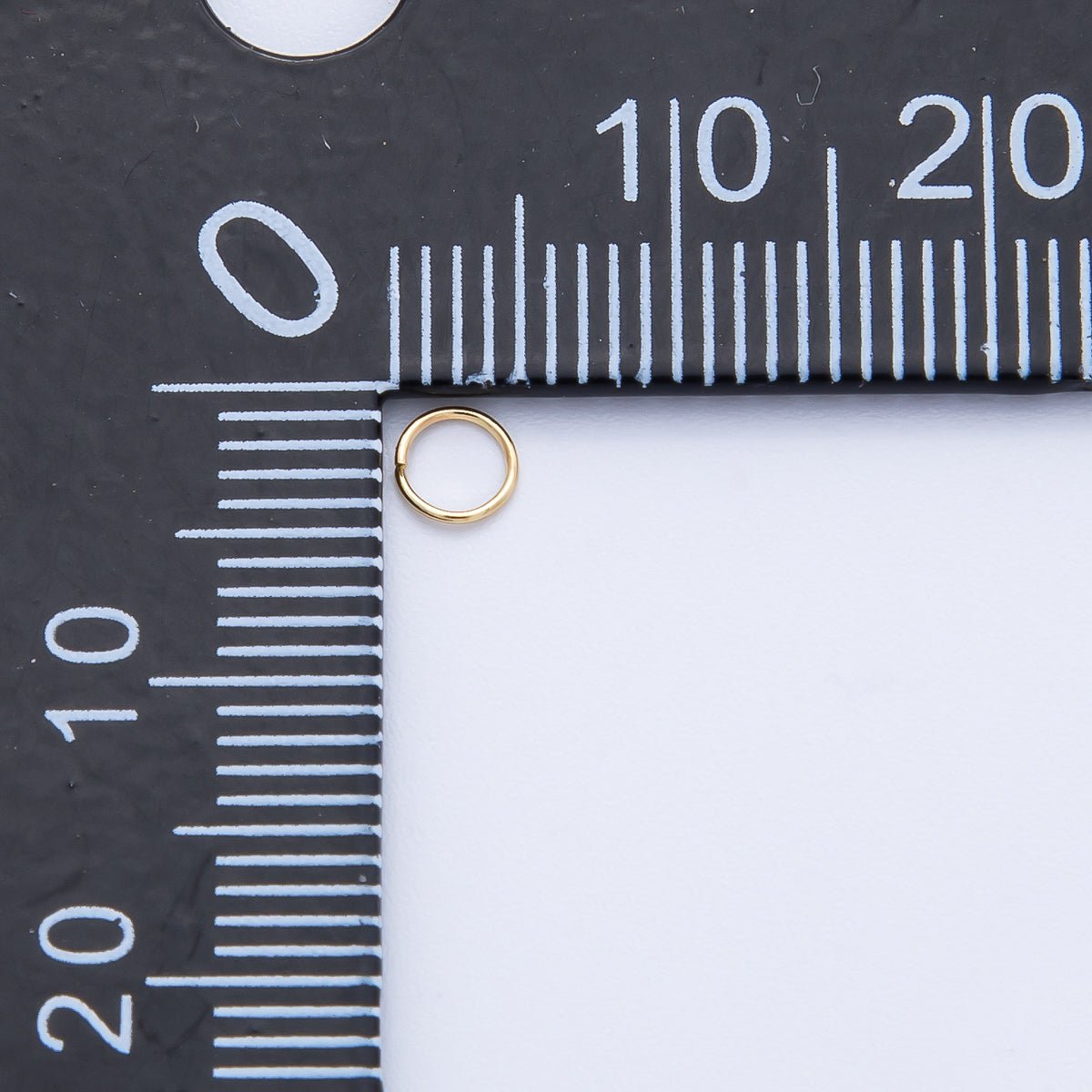 16K Gold Filled 4mm x 0.4mm Minimalist Jump Ring Finding Set by 10 Pieces | Findings - 00061 - DLUXCA
