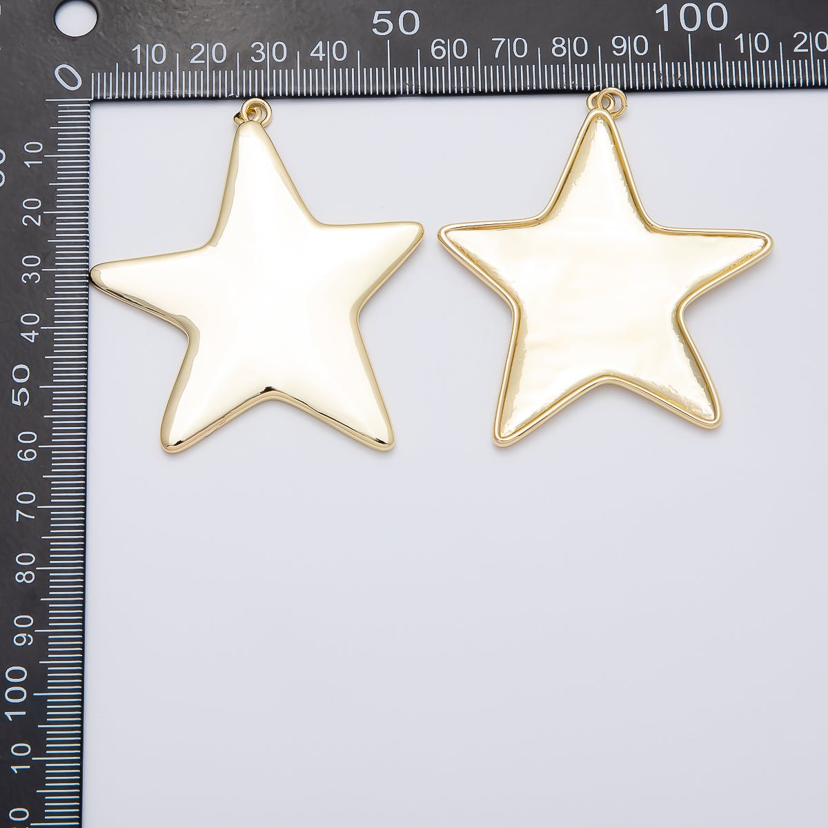 16K Gold Filled 63mm Minimalist Celestial Star Charm | Charms - 00482 - DLUXCA