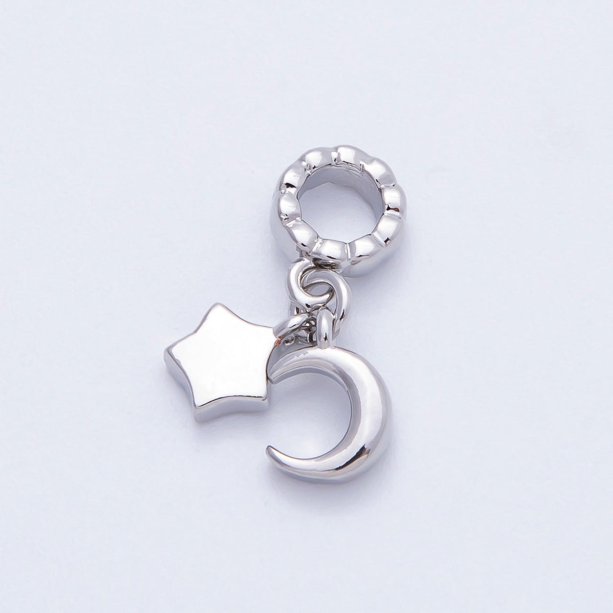 16K Gold Filled 9mm Mini Celestial Moon & Star Pendant | Charms - 00718 - Charms - 00719 - DLUXCA
