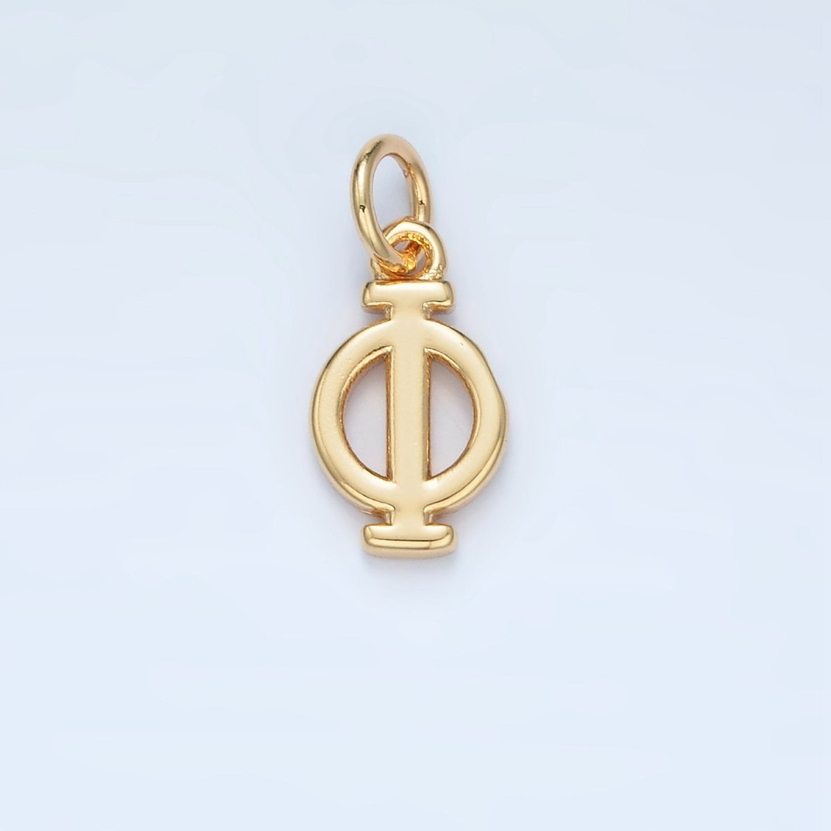 16K Gold Filled Greek Alphabet Personalized Charm in Gold & Silver | A1271 - A1294 - DLUXCA