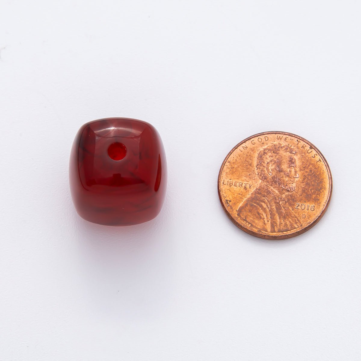 17mm Yellow, Red, Pink Resin Cube Slider Spacer Bead | B109 B119 B142 B143 B192 B213 B273 B277 B393 B420 B502 B645 B658 B816 B821 B822 B829 B847 B884 - DLUXCA