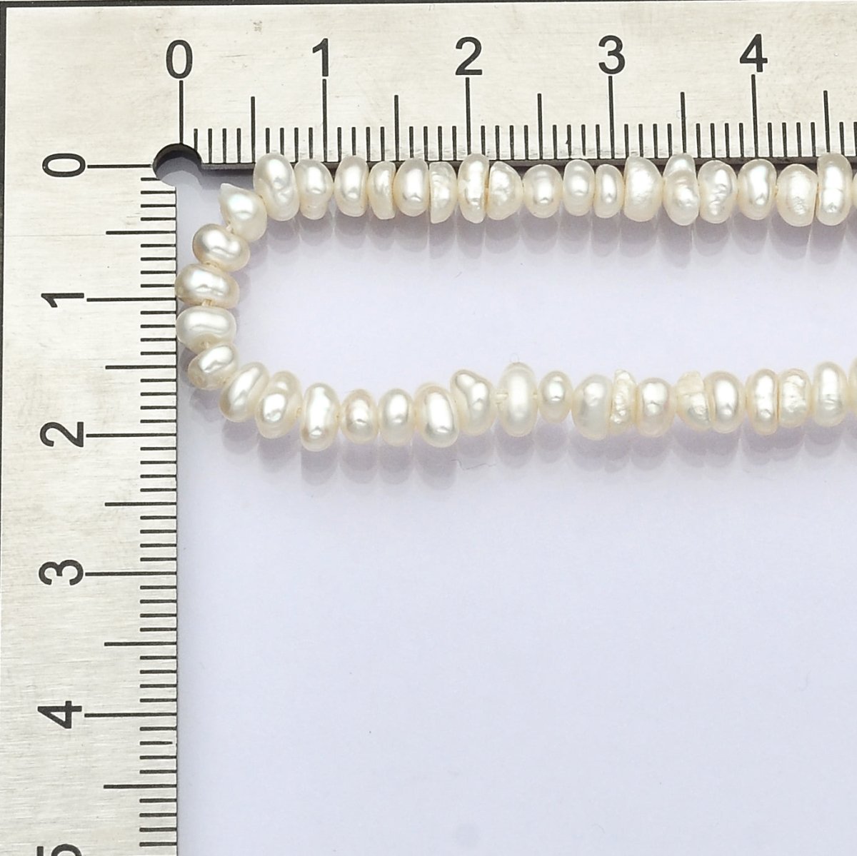 18 Inch Half 4.5mm Seed Pearl, Half Textured Heart Chain Layering Necklace | WA - 1244 Clearance Pricing - DLUXCA