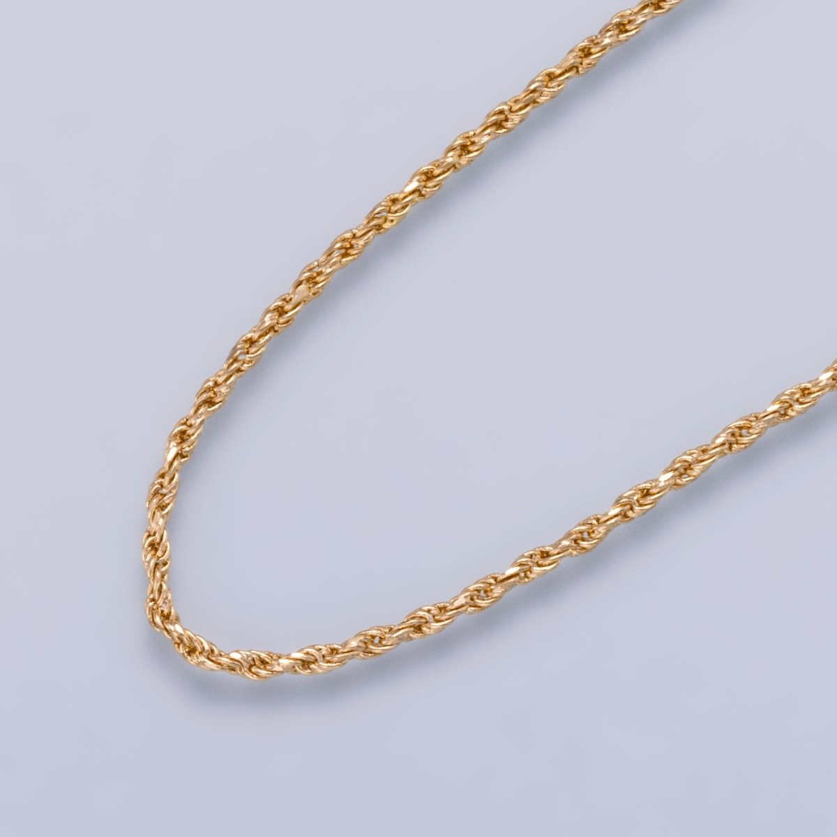 18 Inch Rope Chain Gold Filled Dainty Twisted Chain Necklace | WA - 01744 Clearance Pricing - DLUXCA