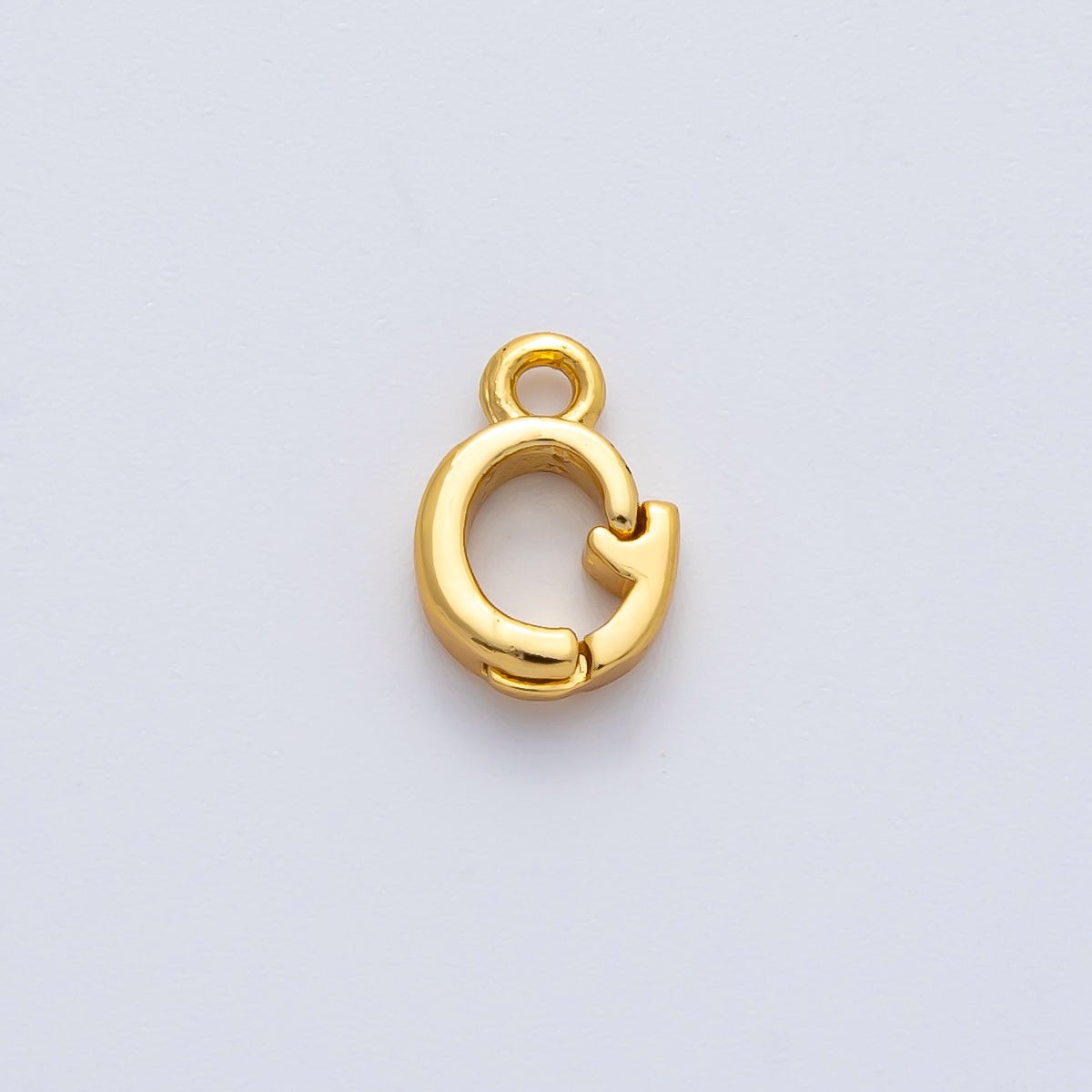 18K Gold Filled 10mm Snap Bail Clasp Open Charm Pendant Findings| Z1463 - DLUXCA