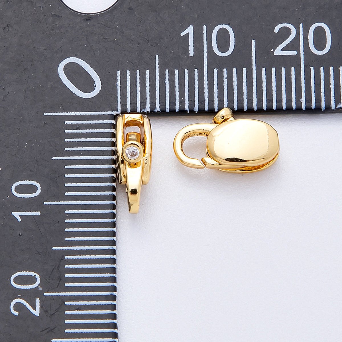 18K Gold Filled 11mm Minimalist Lobster Clasp Closure | Findings - 00054 - DLUXCA