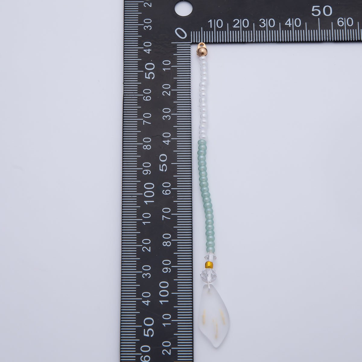 18K Gold Filled 120mm Green, Purple Two - Toned Gemstone Handmade Finding | Z1404 Z1405 - DLUXCA