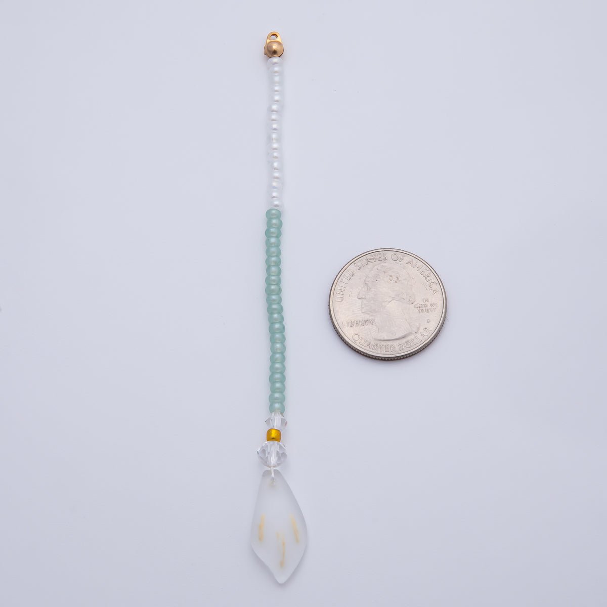 18K Gold Filled 120mm Green, Purple Two - Toned Gemstone Handmade Finding | Z1404 Z1405 - DLUXCA