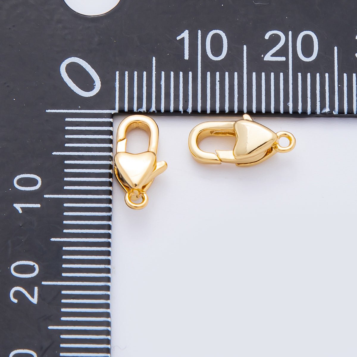 18K Gold Filled 12mm Dainty Lovely Padlock Lobster Clasp Finding | Z - A1360 - DLUXCA