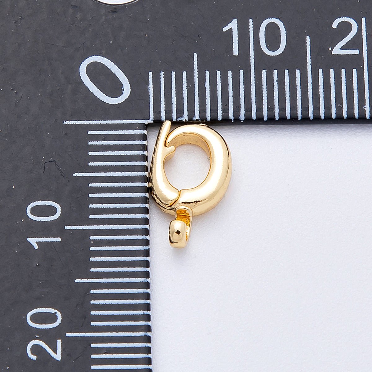 18K Gold Filled 12mm Pull Gate Round Clasps Closure Finding in Gold & Silver | Findings - 00037 Findings - 00038 - DLUXCA
