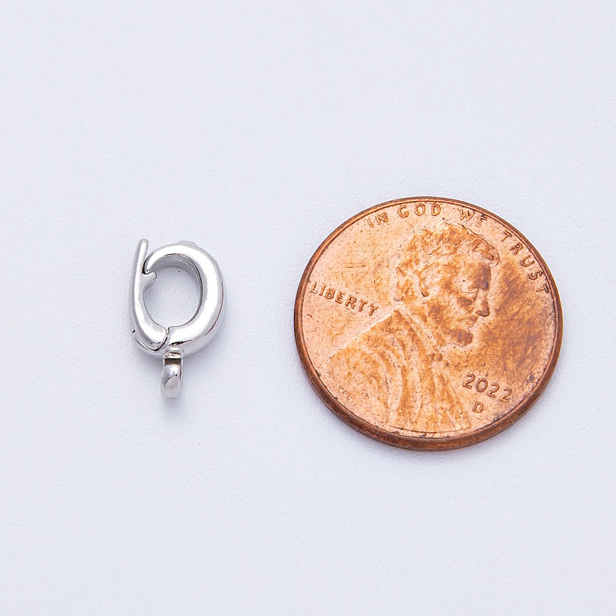 18K Gold Filled 12mm Pull Gate Round Clasps Closure Finding in Gold & Silver | Findings - 00037 Findings - 00038 - DLUXCA