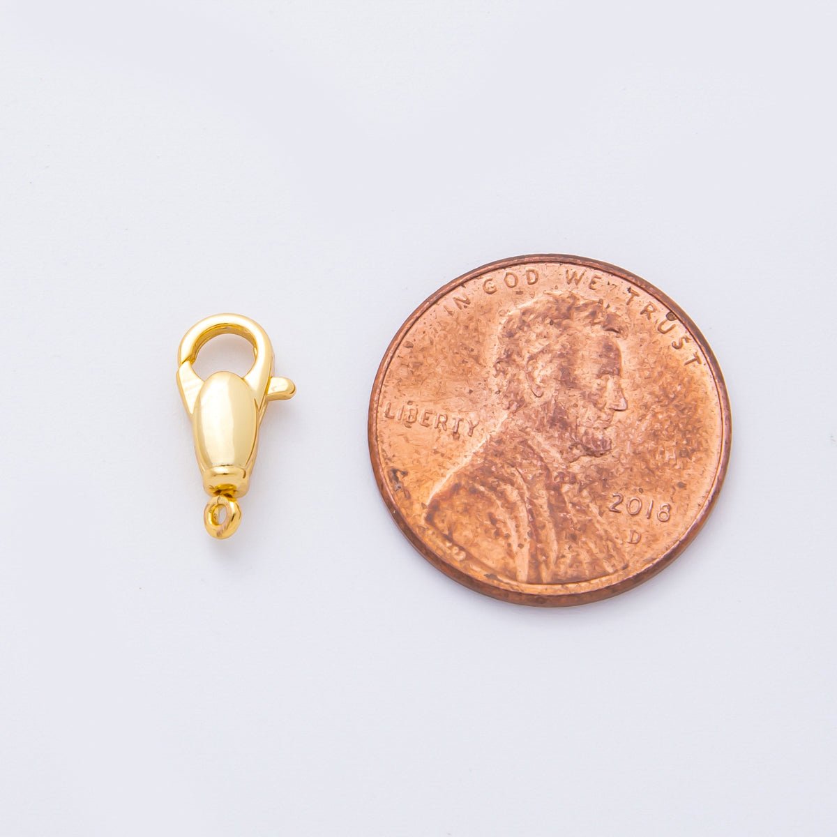 18K Gold Filled 12mm The Classic Secure Lobster Clasp Finding | Z - A1356 - DLUXCA