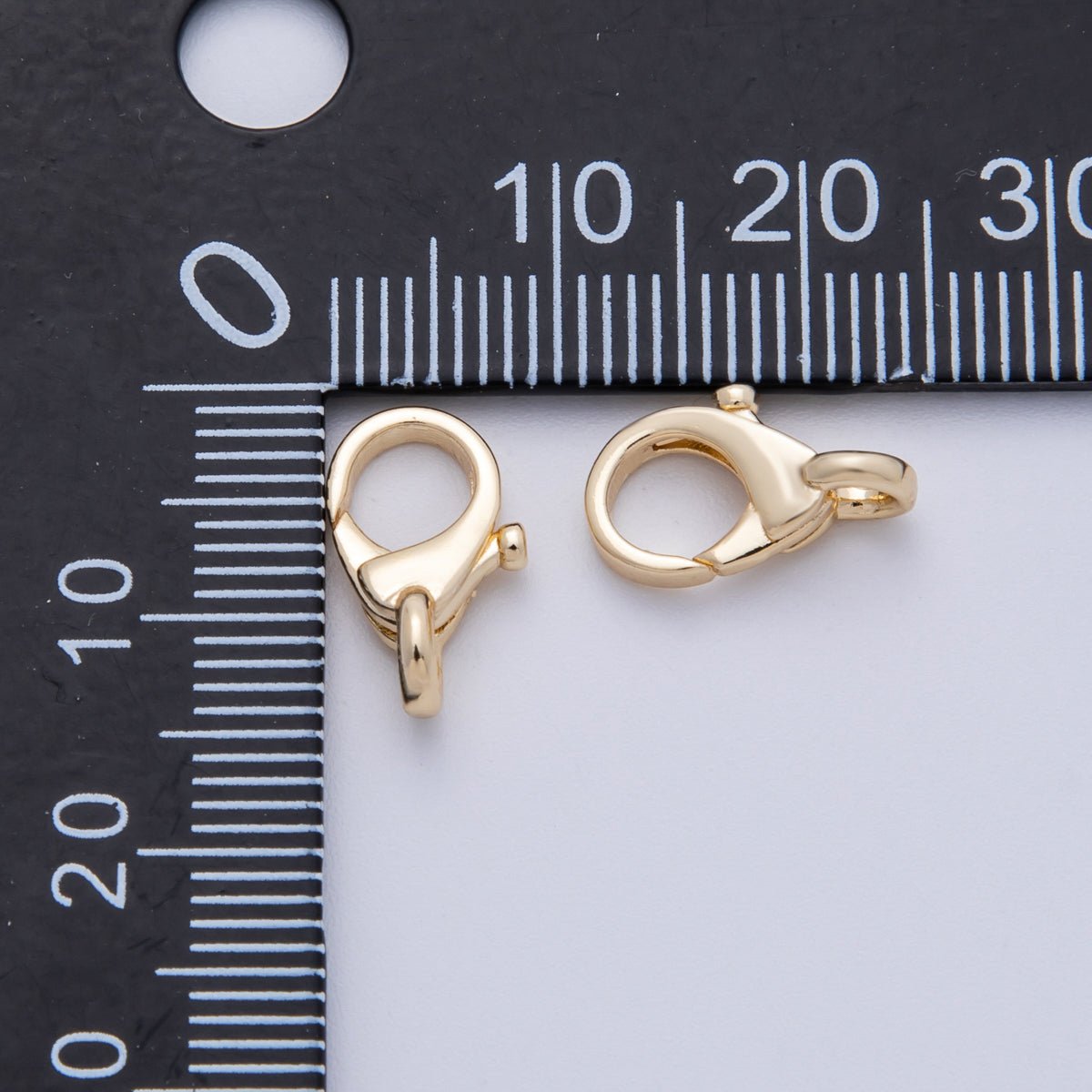 18K Gold Filled 13.3mm Minimalist Lobster Claw Clasps Finding | Findings - 00012 - DLUXCA