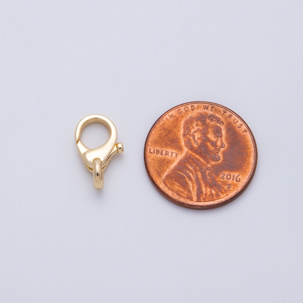 18K Gold Filled 13.3mm Minimalist Lobster Claw Clasps Finding | Findings - 00012 - DLUXCA