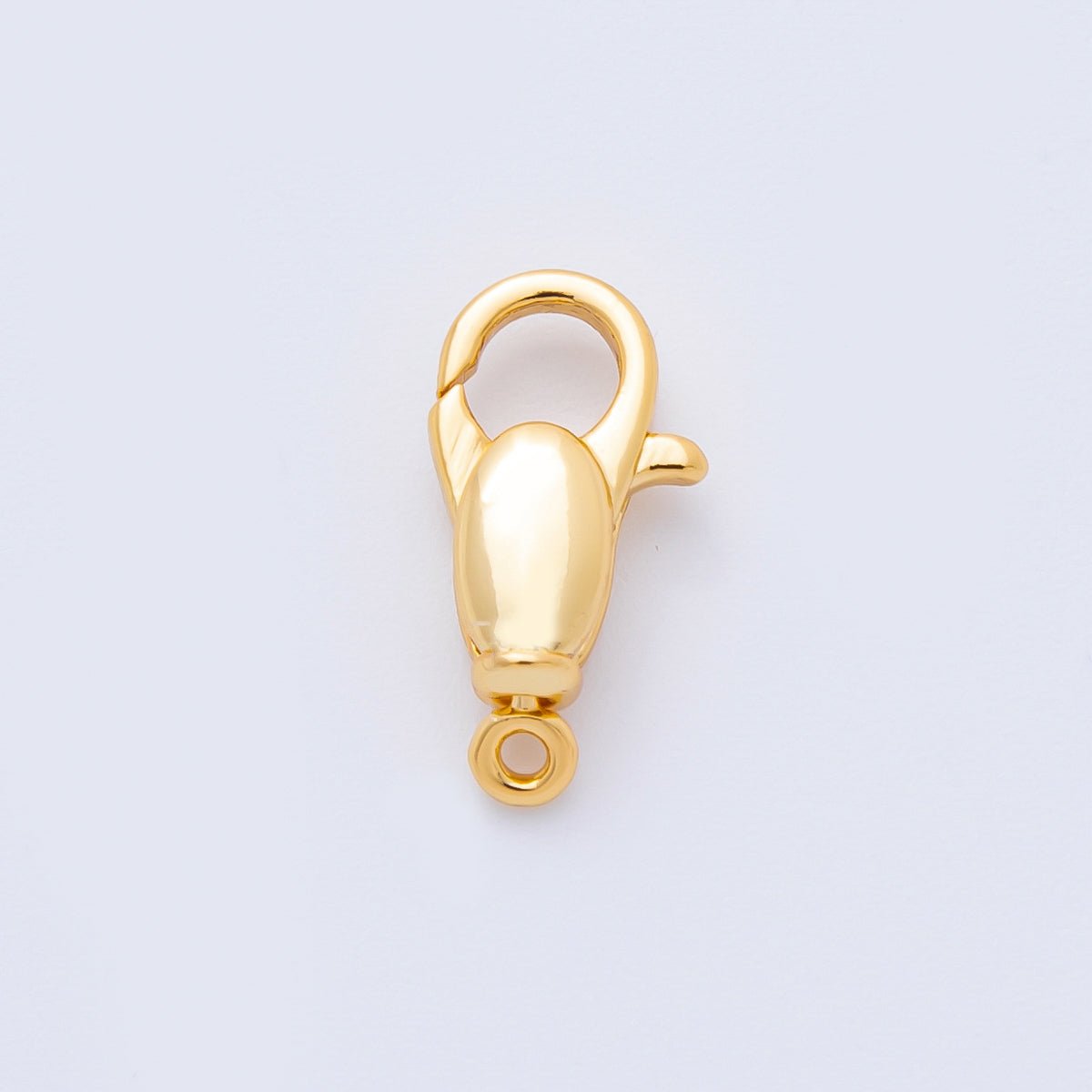 18K Gold Filled 14mm Bullet - Shaped Puffy Lobster Clasp Closure Finding | Z1422 - DLUXCA