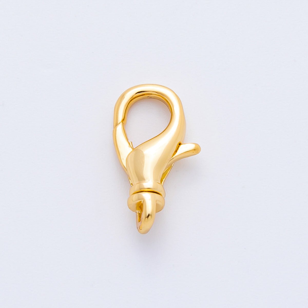 18K Gold Filled 14mm Minimalist Lobster Clasp with Tiny Swivel Charm Finding | Z1387 - DLUXCA