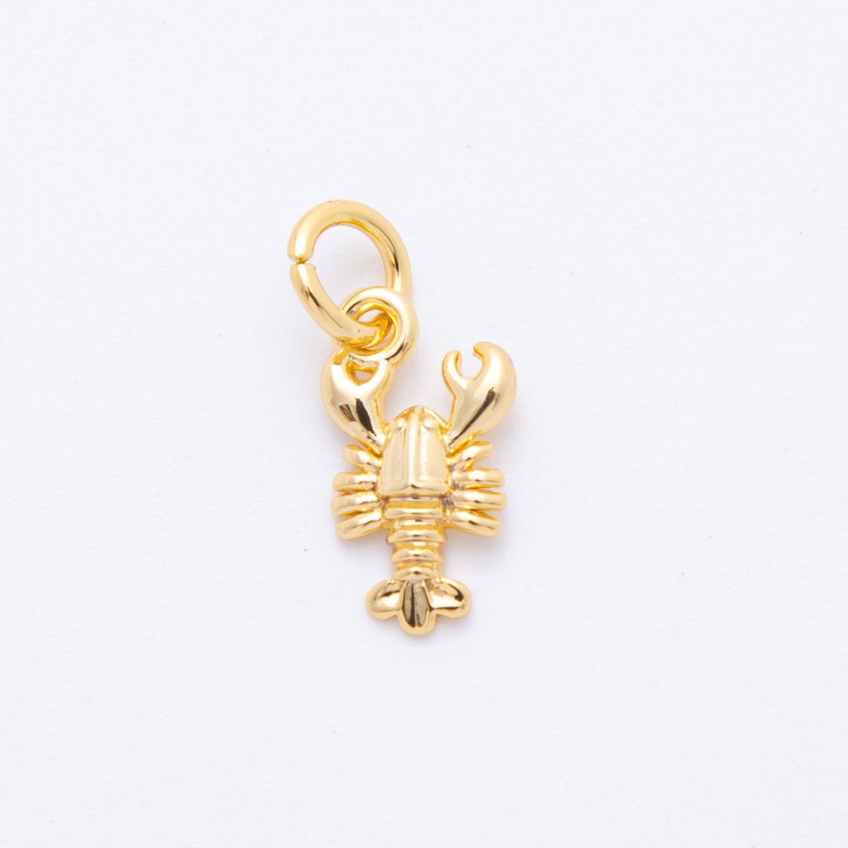 18K Gold Filled 15mm Lobster Crawfish Add - On Jewelry Charm | N401 - DLUXCA