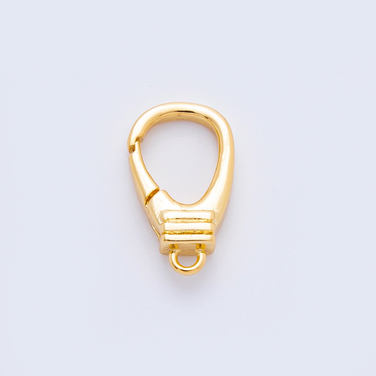18K Gold Filled 15mm Minimalist Push Gate Clasp Finding | Z - A1259 - DLUXCA