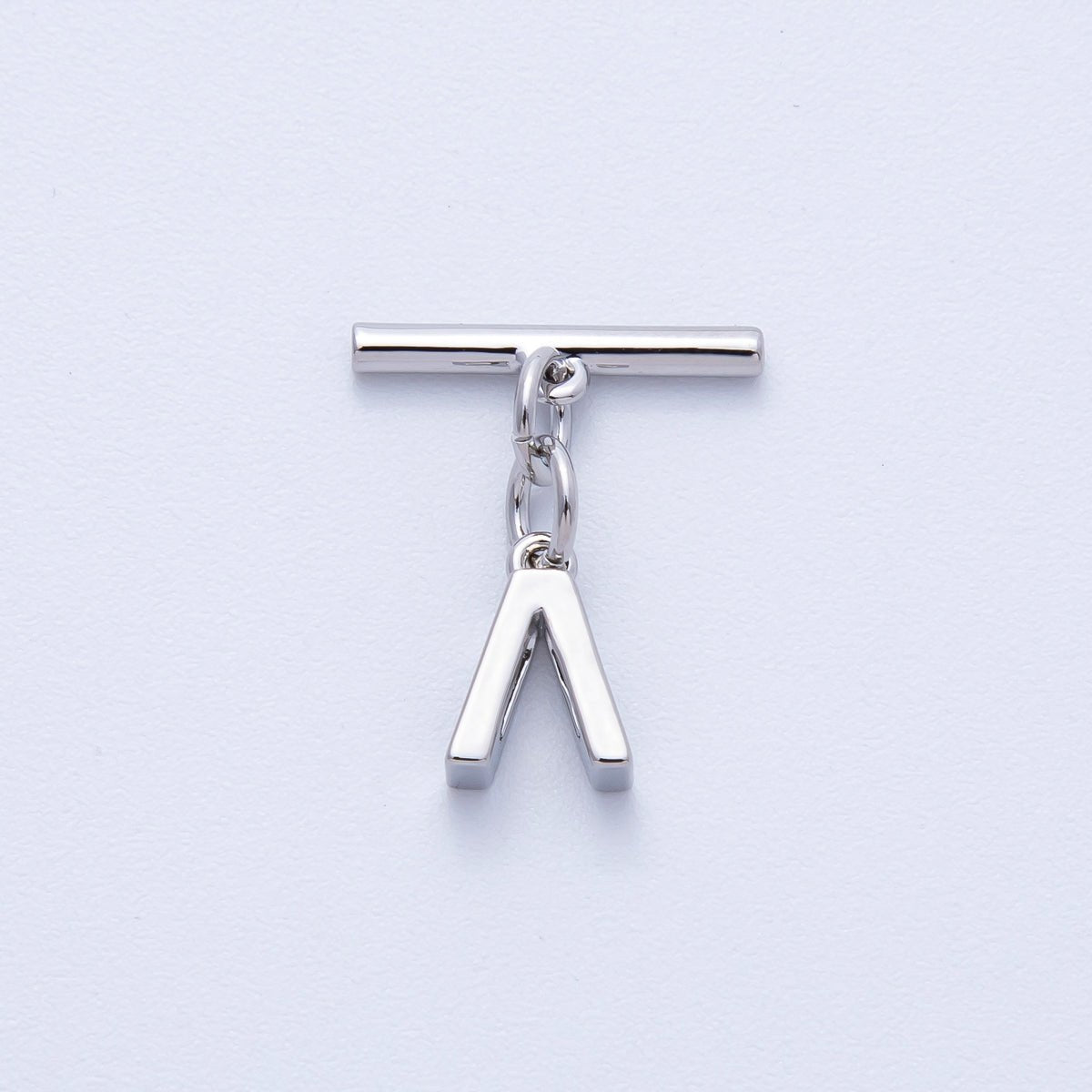 18K Gold Filled 15mm T - Bar with Letter Charm Toggle Clasps Closure Finding | Findings - 00008 - 00009 - DLUXCA
