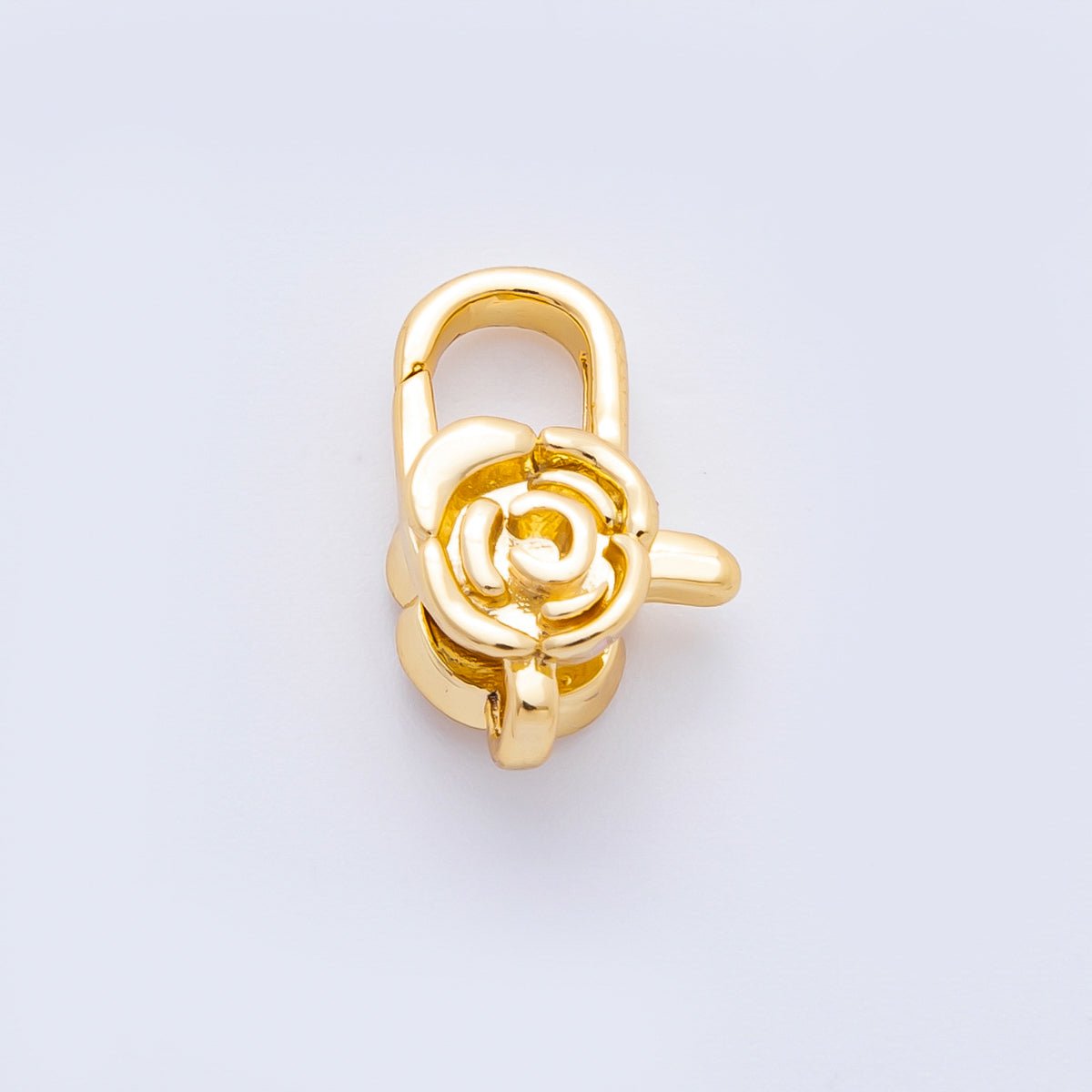 18K Gold Filled 15mm Tiny Flower - Shaped Lobster Clasp Charm Finding | Z1384 - DLUXCA