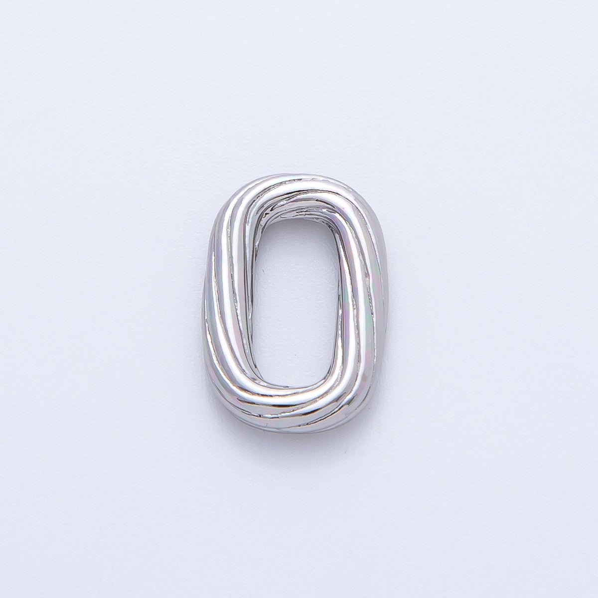 18K Gold Filled 16.5mm Twisted Curvy Rectangular Closed Jump Ring Findings | Z1412 - DLUXCA