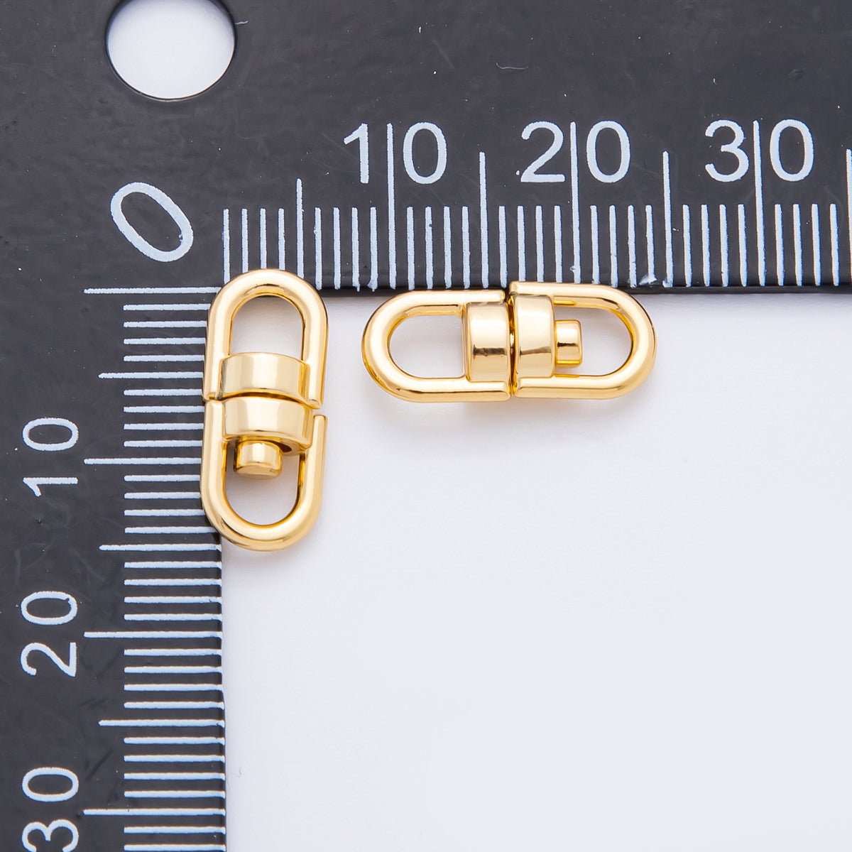 18K Gold Filled 16mm Double Swivel Link Clasp Charm Finding | Z - A1250 - DLUXCA