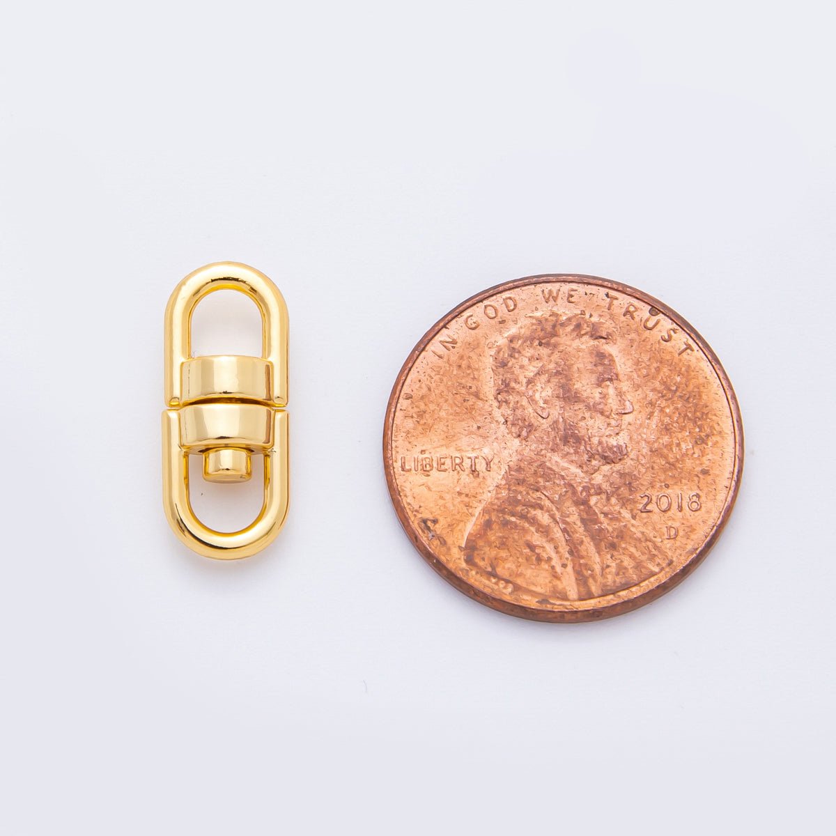 18K Gold Filled 16mm Double Swivel Link Clasp Charm Finding | Z - A1250 - DLUXCA