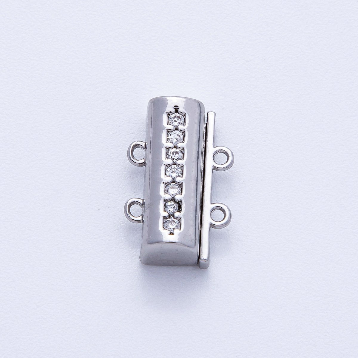 18K Gold Filled 16mm Micro Paved CZ Detangler Finding in Gold & Silver | Findings - 00079 Findings - 00080 - DLUXCA