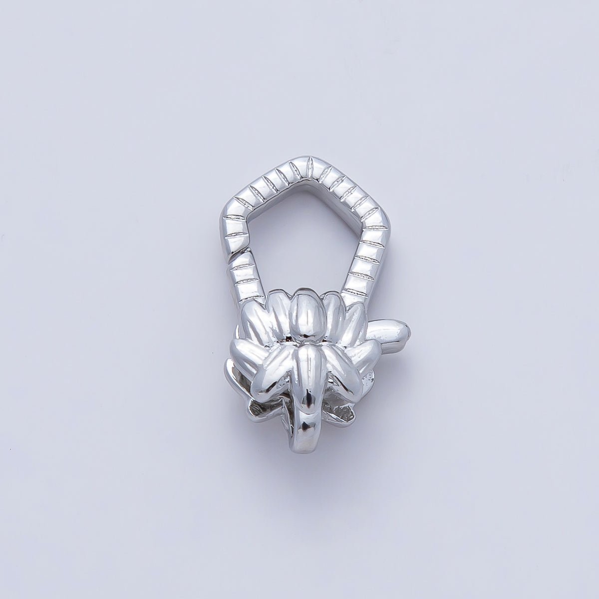 18K Gold Filled 16mm Ribbed Geometric Lobster Claw Clasps Finding in Gold & Silver | Z1425 Z1611 - DLUXCA