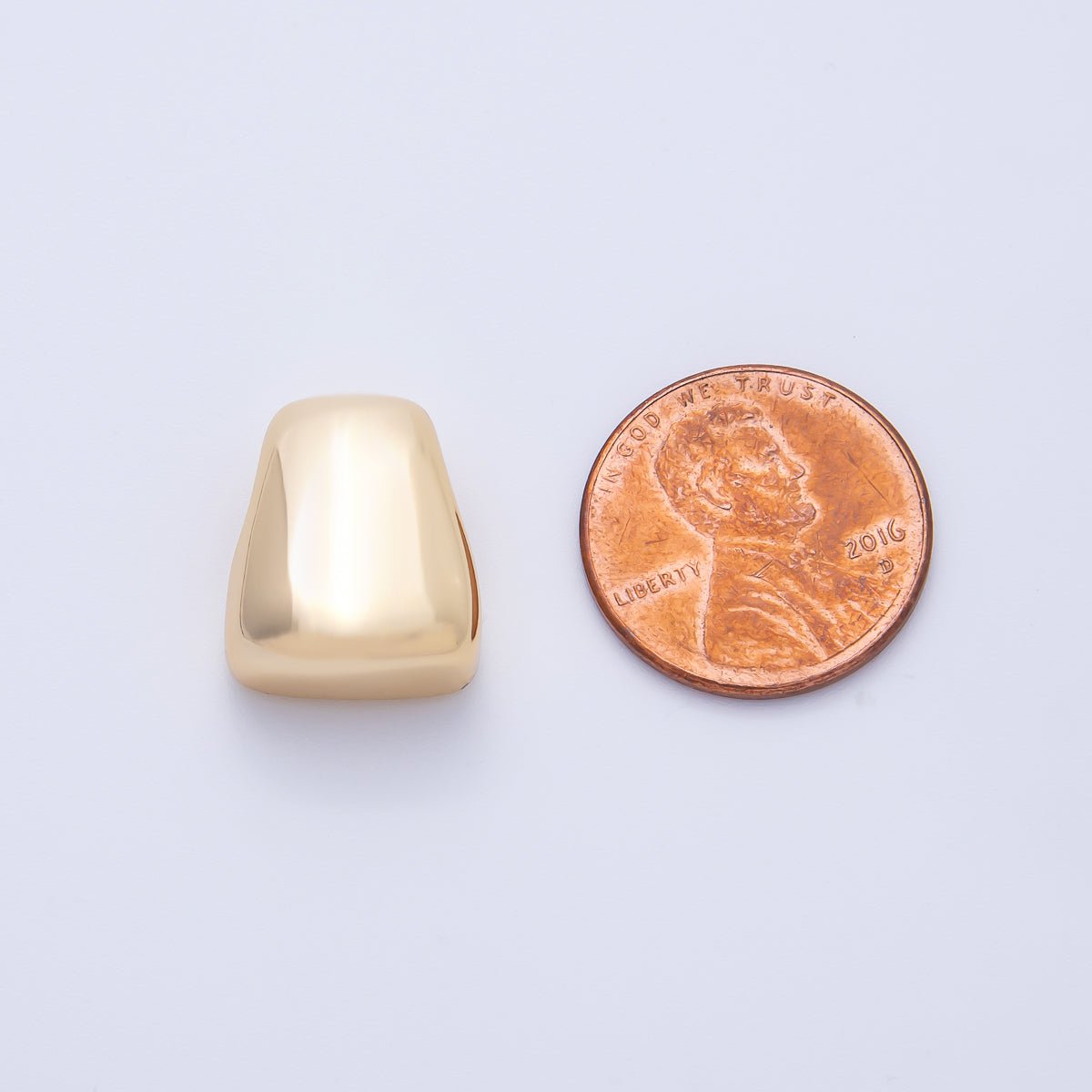 18K Gold Filled 17mm Irregular Geometric Spacer Bead | BEADS - 00276 - DLUXCA