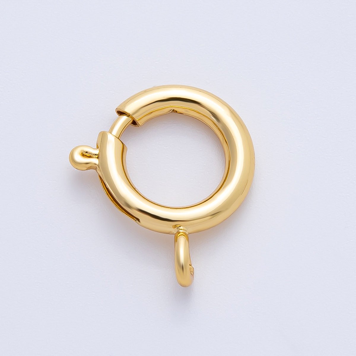 18K Gold Filled 18.5mm Minimalist Big Spring Clasp Charm Finding | Z1395 - DLUXCA