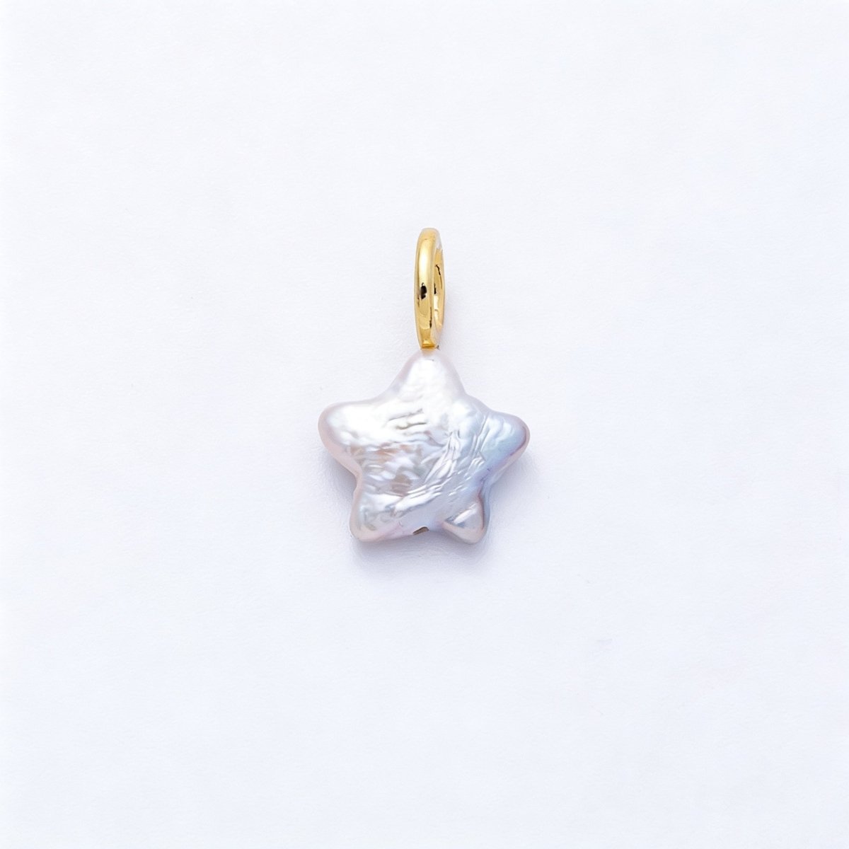 18K Gold Filled 18mm Purple, Pink, White Celestial Star Freshwater Pearl Pendant | Charms - 00431 - 00433 - DLUXCA