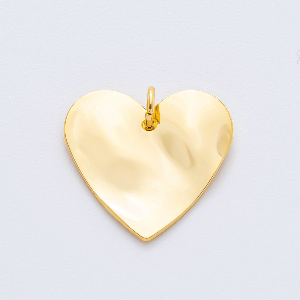 18K Gold Filled 19mm Modern Freeform Heart Shape Charm | N - A1972 - DLUXCA