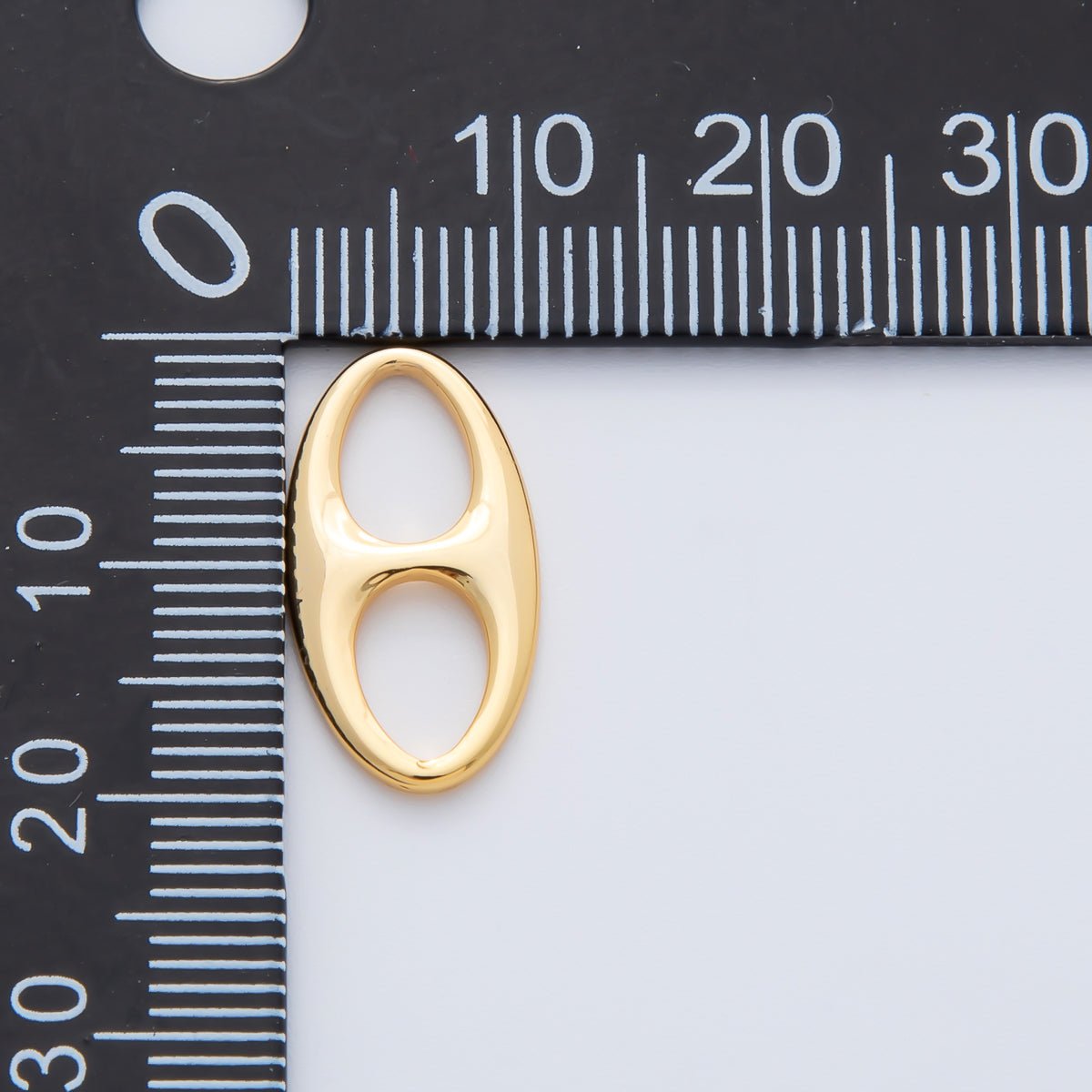 18K Gold Filled 19mm x 10mm Oval Mariner Anchor Link Finding | Z1603 - DLUXCA